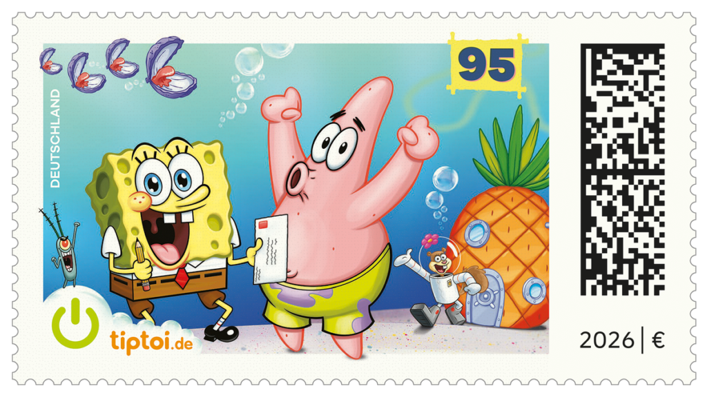 Lars Klingbeil enthüllt SpongeBob Sondermarke: Millionenwert