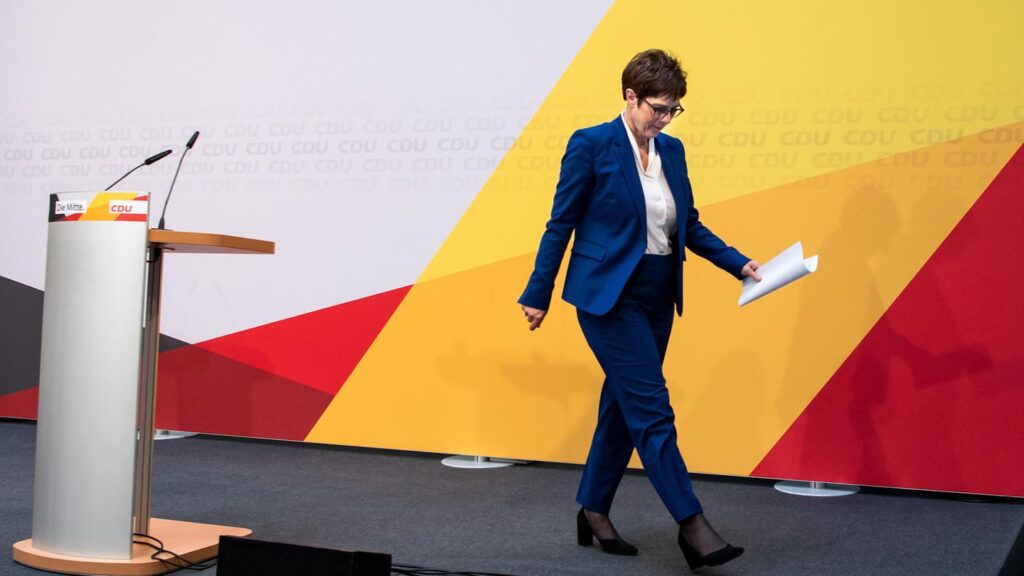 Kramp Karrenbauer Rückzug löst CDU Krise aus
